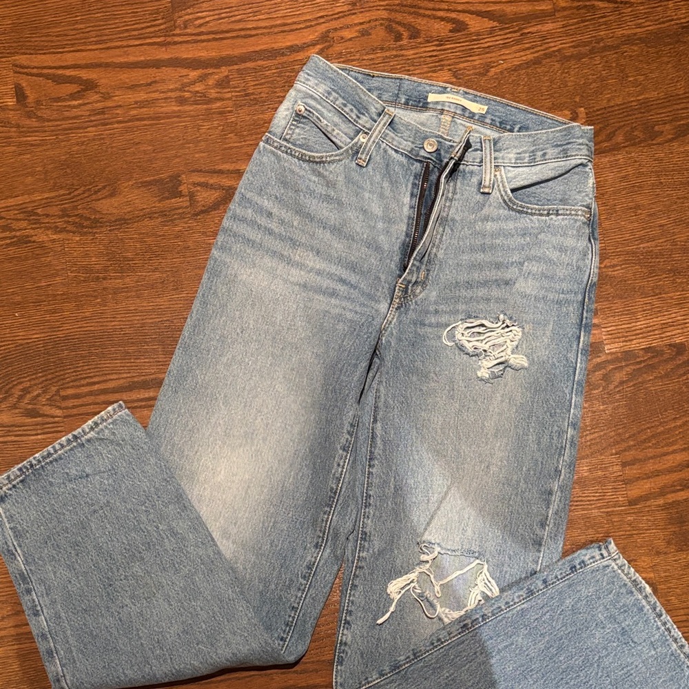 Levi's Light Blue Straight Leg Jeans